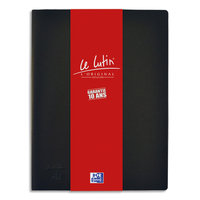 OXFORD Protège-documents LUTIN ORIGINAL 200 vues, 100 pochettes. En PVC opaque. Format A4. Coloris Noir
