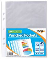 Tiger A5 Punched Pockets PK20