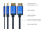 DisplayPort 1.4 SmartFLEX Kabel, 8K UHD-2 / 4K UHD, Aluminiumgehäuse, CU, dunkelblau, 1m, Good Conne