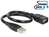 Kabel USB 2.0-A Stecker an USB 2.0-A Buchse ShapeCable 0,35m, Delock® [83498]