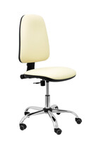 Silla Socovos similpiel crema