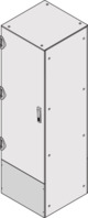 VaristarAnschlussplatte für verkürzte Tür/Rückwand, IP 55, RAL 7021, 400 H 600 B
