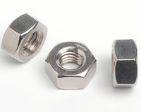 3/8-16 UNC HEAVY SERIES HEXAGON FULL NUT ASME B18.2.2 A2 STAINLESS STEEL