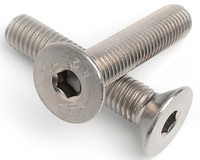 6-32 UNC X 3/4 SOCKET COUNTERSUNK SCREW ASME B18.3 A4 STAINLESS STEEL