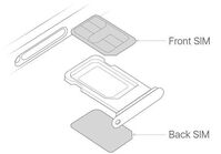 Dual Sim Card Tray Apple iPhone 11 Original New, White Apple iPhone 11 Original New, White Handy-Ersatzteile