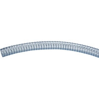 PVC-slang, helder met stalen spiraal