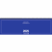 Querkalender 774 32,6x10,2cm 1 Woche/2 Seiten Karton blau 2025
