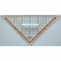 TZ-Dreieck 22,5cm Acryl transparent mit festem Griff
