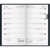 Taschenkalender 758 8,7x15,3cm 1 Woche/Seite Kunststoff schwarz 2025