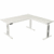 Sitz-/Stehtisch Move 3 BxTxH 180x180x72-120cm + Anbautisch weiß/weiß