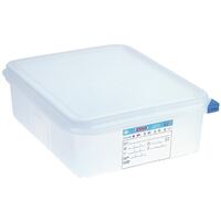 Araven Food Container with an Airtight Seal Lid - Pack x4 - 6.5L / 1 / 2 GN