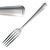 Olympia Harley Dessert Fork in Silver Made of 18/0 Stainless Steel