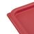 Vogue Square Food Storage Container Lid in Red Polycarbonate Large