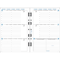 EXACOMPTA Recharge organiseur Exatime 21 sem. horizontal 14,3x21 cm perforé Janvier à Décembre - produit supprimé à épuisement du stock