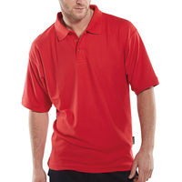 CLICK SHORT SLEEVE POLO RED XL