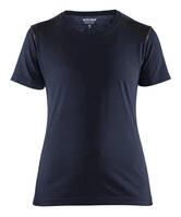 Damen T-Shirt 3479 dunkel marineblau/schwarz