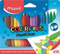Maped "Color`Peps" PlastiClean zsírkréta 18 db (862012)