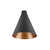 Leuchtenschirm LALU® CONE 15 MIX&MATCH, H:17 cm, schwarz/bronze