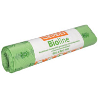 Bio-Müllsäcke DEISS BIOLINE aus ecovio® 60 Liter, 620x800x0,018 mm natur