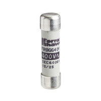 NFC cartridge fuses, TeSys GS, cylindrical 10mm x 38mm, fuse type gG, 500VAC, 6A, without striker