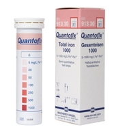 Quantofix® Teststäbchen Gesamteisen 1000 Dose mit 100 Teststreifen