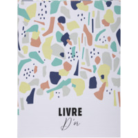 Livre d'or 100 pages tranche blanche - Format 27x22cm - TERRAZZO