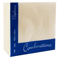 Champagne 40cm 2ply Napkins - Pack Of 100