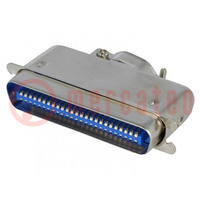 Connector: Centronics; plug; male; PIN: 50; soldering; for cable