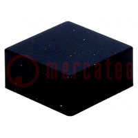 Button; push-in; 5.5mm; -25÷70°C; square; black; 12x12mm