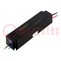 Power supply: switched-mode; LED; 18W; 24÷36VDC; 0.5A; 90÷264VAC