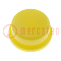 Button; round; yellow; Ø13mm