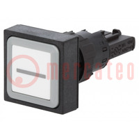 Switch: push-button; 16mm; Stabl.pos: 1; white; Pos: 2; -25÷70°C