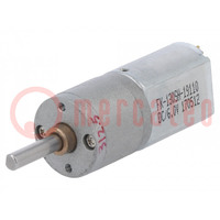 Motor: DC; with gearbox; 6VDC; 2.9A; Shaft: D spring; 46rpm; 313: 1