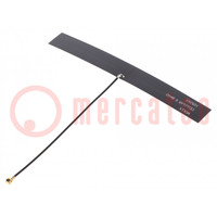 Antenna; 2G,3G,4G,GSM,LTE; 3dBi; linear; for ribbon cable; U.FL