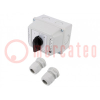 Switch: cam switch; Stabl.pos: 3; 16A; L-0-P; flush mounting; Pos: 3