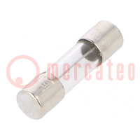 Fuse: fuse; time-lag; 63mA; 250VAC; cylindrical,glass; 5x20mm; 218