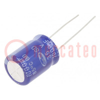 Capacitor: electrolytic; THT; 1000uF; 35VDC; Ø12.5x16mm; ±20%