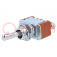 Interruptor: de palanca; Pos: 2; SPST; ON-OFF; 15A/125VAC; -10÷70°C