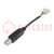 Cable; USB 2.0; USB B plug,5pin plug; 0.1m; Contacts ph: 2.54mm