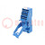 Socket; PIN: 14; 10A; 250VAC; for DIN rail mounting; spring clamps