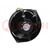 Fan: AC; axial; 115/230VAC; Ø162x55mm; 345m3/h; ball bearing; IP20