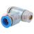 Throttle-check valve; 0.2÷10bar; zinc casting chrome; 215l/min