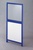 Trennwand-System das Universelle, Einzeltür mit Kombination Acrylglas/Spanplatte Füllung, HxB 2200 x 1200 (1000) mm | MS0197