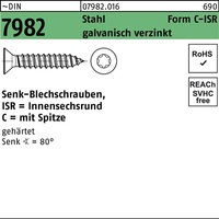 Senkblechschraube DIN 7982 ISR/Spitze 4,