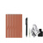 Bloc-note A6 couleur argile collection bureau avec ses accessoires inclus (porte stylo, stylo, lingette, spray)