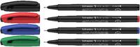 Fineliner Topliner 967, 0,4 mm, sortiert, 4er Etui (schwarz, rot, blau, grün)