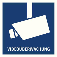ABUS WARNAUFKLEBER VIDEO BERWACHUNG 90 X 90 M