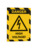 DURABLE Duraframe® Magnetic Security, cornice magnetica per segnaletica di sicurezza, f.to A4, giallo/nero