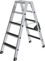 Stufen-Stehleiter alu 2x5 Stufen m. clip-step