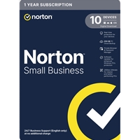 Norton Small Business Antivirus Software 10 Devices 1-year Subscription Includes 250GB of Cloud Storage Dark Web Monitoring Private Browser 24/7 Business Support Activation Code...